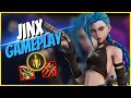 JINX WILD RIFT GAMEPLAY - JOGANDO CALMAMENTE E GANHANDO A PARTIDA
