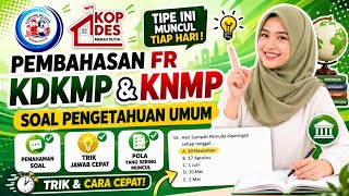 🔥FR ORIGINAL QUESTION TYPE COGNITIVE POTENTIAL (GENERAL KNOWLEDGE) KDKMP & KNMP 2026 📚Simulation ...