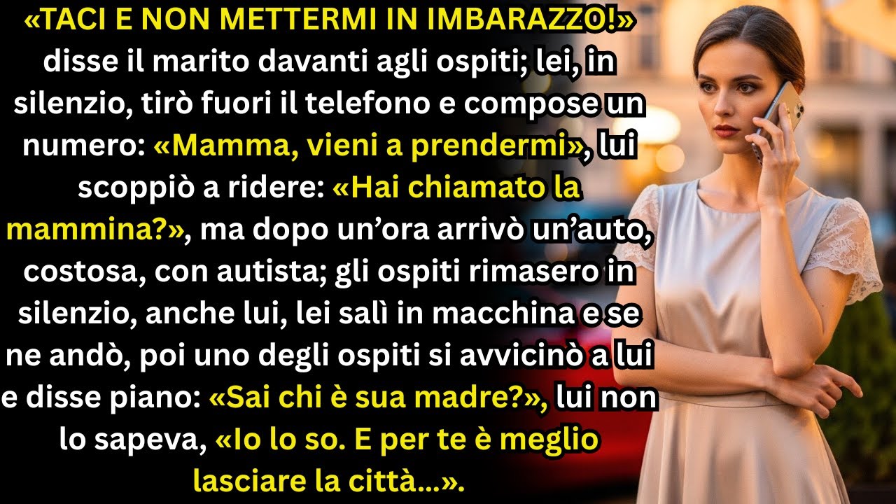 Per sette anni tacque. Poi prese il telefono. Lui capì: era meglio fuggire dalla città.....