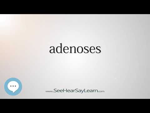 Vídeo: Como usar adenose em uma frase?