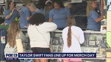Taylor Swift fans line up for hours to get merchandise | FOX 13 Seattle
