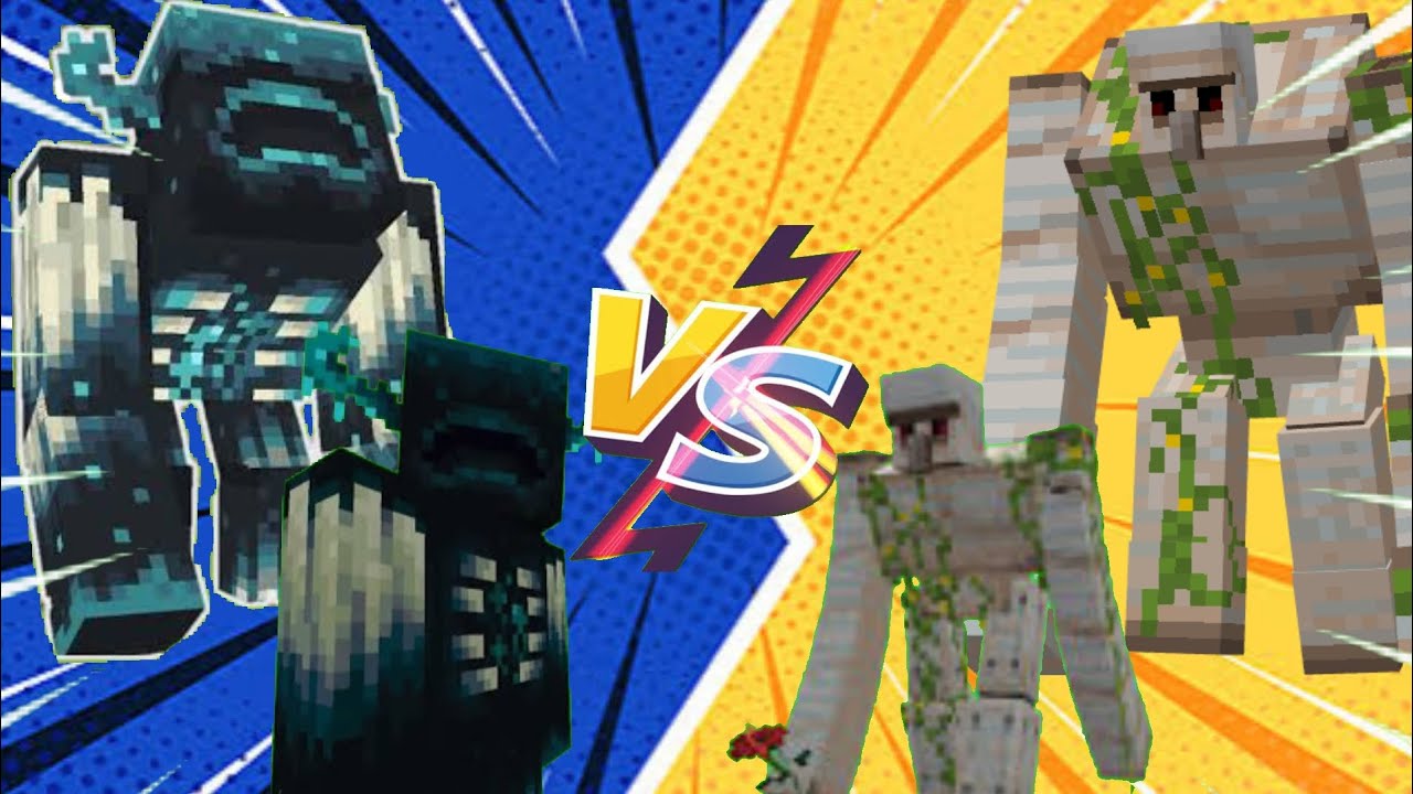 Mutant Warden VS Mutant Iron Golem Warden vs Iron Golem YouTube