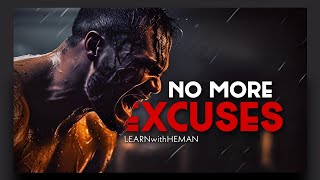 No More Excuses - Best English Motivation @learnwithheman