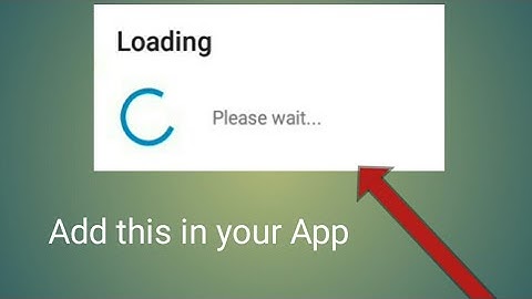 Display Loading progress in Sketchware