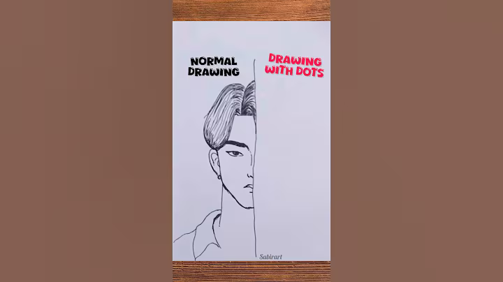 Kpop Demon Hunters Character Jinu | How to draw jinu normal vs drawing with dots | #kpopdemonhunters