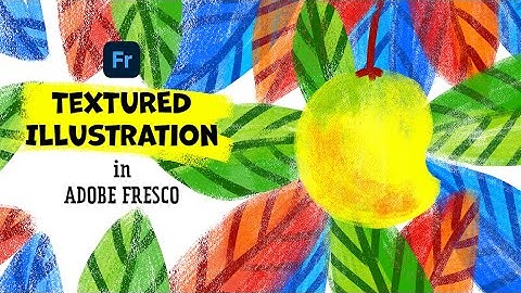 Beginner Adobe Fresco | Textured Mango Illustration