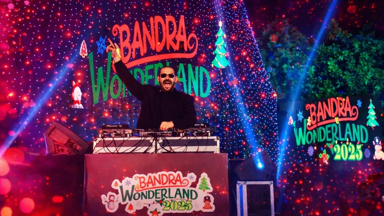  BANDRA WONDERLAND 2025 | DJ NIGHT, LIGHTS & CRAZY VIBES! 🔥🎶