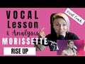 How to sing like Morissette - Rise up - Vocal Coach Reaction and Analysis