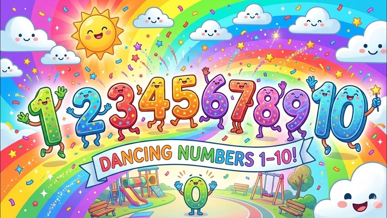 Dancing Numbers Design Dancing Numbers 1–10 💃 | Fun Number Song for Kids | Learn Numbers ...
