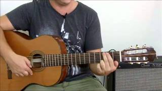 Guitar lesson 1B : Beginner -- How to hold a guitar and pick