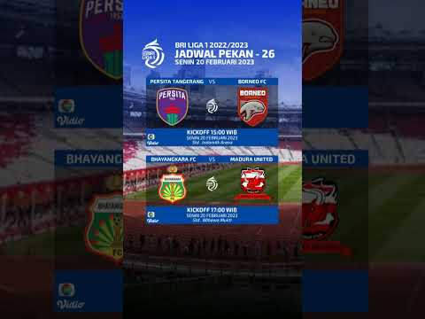 Jadwal Liga 1 2023 Hari Ini - Persita vs Borneo FC | BRI Liga 1 2023 Pekan 26