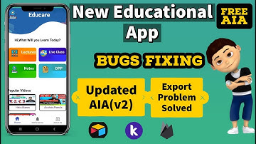 How to Create Educational App in Kodular || Dynamic Pdf book app|| Aia file bugs Fixing