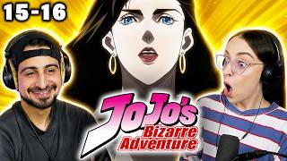 LISA LISA! 😍 *JOJO'S BIZARRE ADVENTURE* Episodes 15 & 16 REACTIONS!