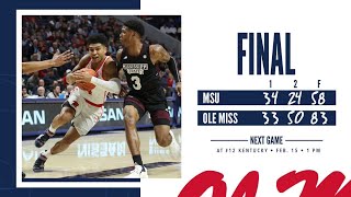 HIGHLIGHTS | Ole Miss vs MSU 83 - 58 (2/11/20)