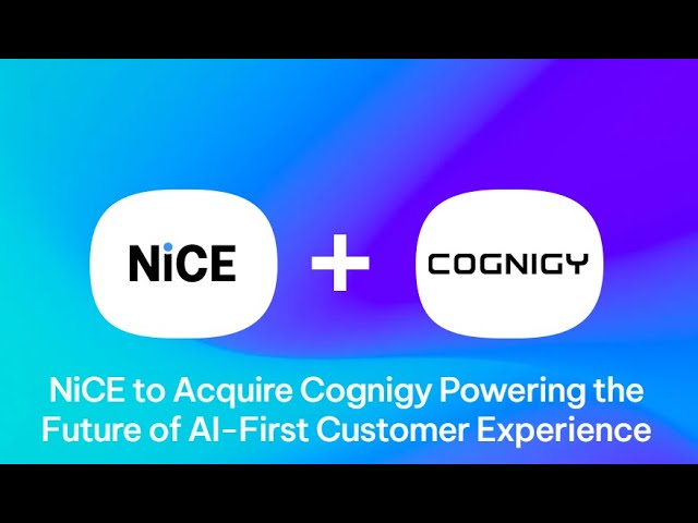 Blair and Jon discuss NiCE Acquisition of Cognigy