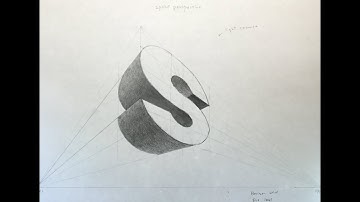 How to draw the letter "S" in two point perspective