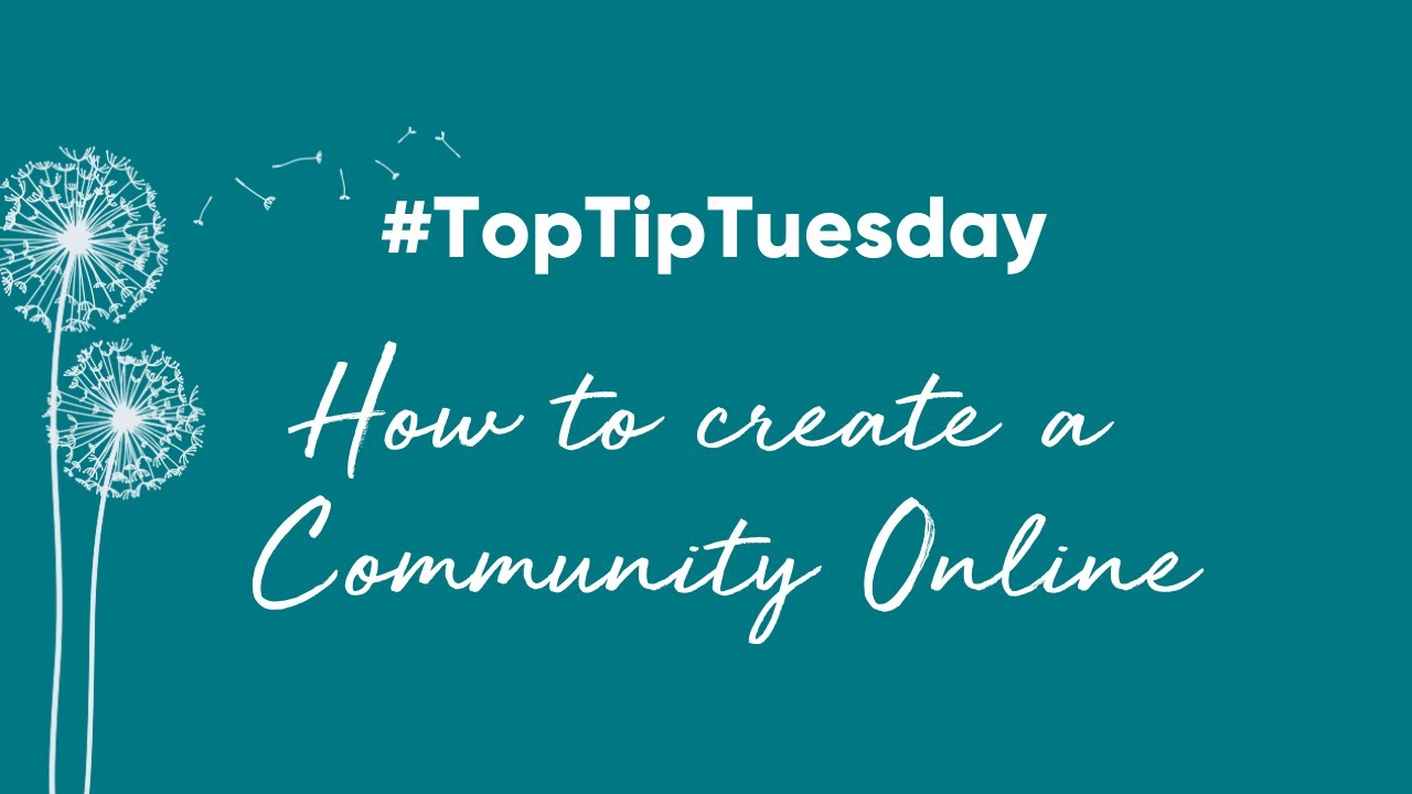 How to create an online community - YouTube