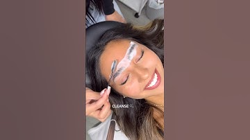 Step by step brow lamination process by me. She was so happy after !! #browlamination #brows #makeup