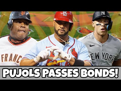 Albert Pujols Passed BARRY BONDS, Makes History! Aaron Judge Hits 50TH Home Run (MLB Recap)