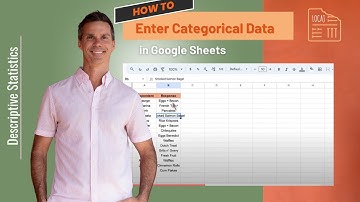 How to Enter Categorical Data in Google Sheets