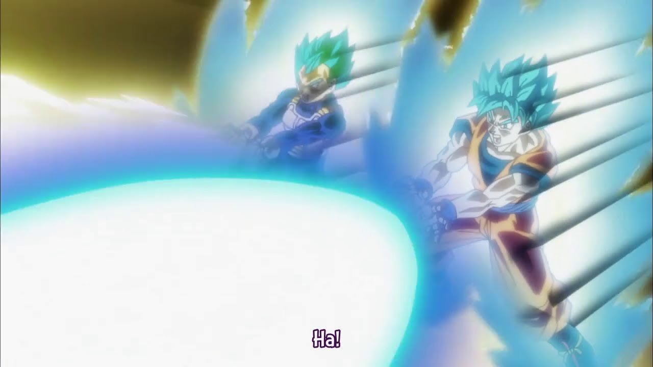 SSJ4 Goku and Vegeta Do The Kamehameha and The Final Flash On Omega #d, Dragon Ball