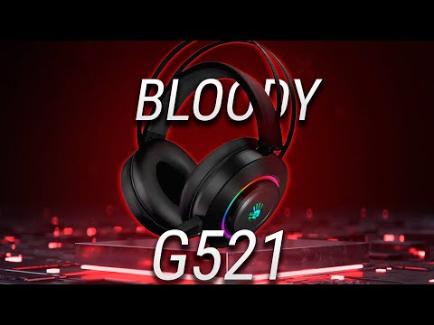 A4Tech BLOODY G521 обзор / Лучшие геймерские наушники BLOODY до 3000 рублей?