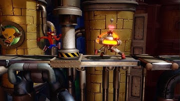 Crash Bandicoot 2 - Piston It Away 100% All Boxes & Gems Gameplay