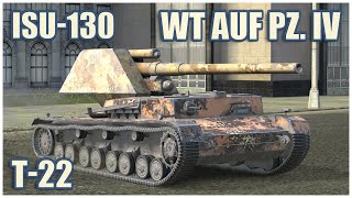 картинка: Т-22 ср. & WT auf Pz. IV & ИСУ-130 • WoT Blitz Gameplay