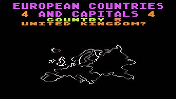 European Countries & Capitals for the Atari 8-bit family