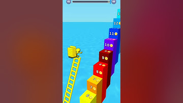 Ladder Race-3D😈☠️😎Max Level Gameplay Walkthrough Android-iOS#shorts