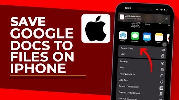 How To Save Google Docs To Files On iPhone (Easy Method)