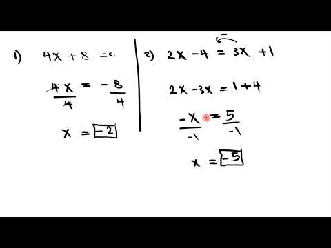 المعادلات الخطية معادلات الدرجة الأولى ذات متغير واحد  