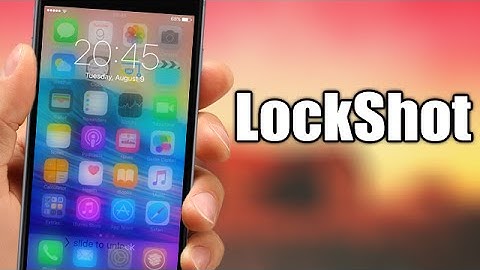 LockShot - iOS 9.3.3 Jailbreak Cydia Tweak