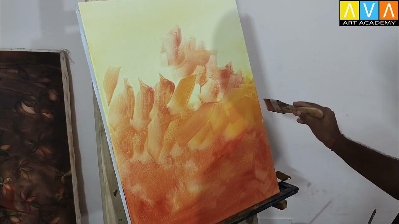 How to you use acrylic paint color Acrylic color karne ka asan tarika