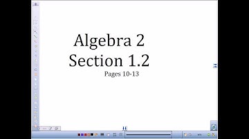 1.2 Algebraic Expressions Part 1