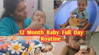 12 Month Baby Full Day  Realistic Routine ||Baby Food ||Breakfast to Dinner babyroutine