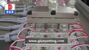 Glue potting machine for LED mould