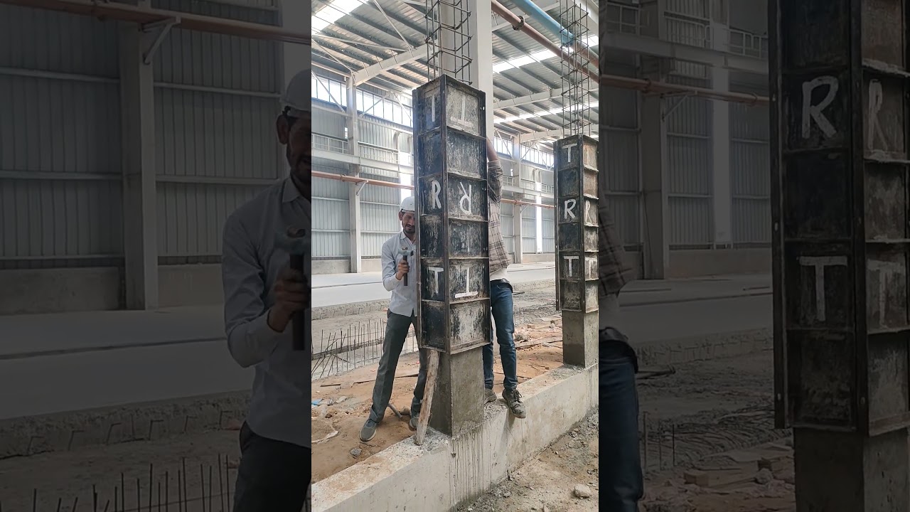 column Shuttering by Ms plates and Bolts 💯👌🔥