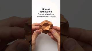 Origami Excavated Dodecahedron #shorts