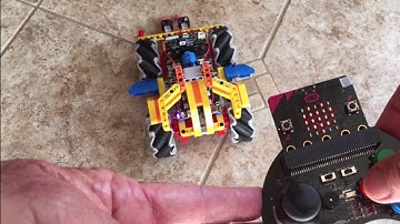 Yahboom Omni:bit bot car with Game Handle control , MakeCode