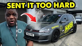 ON FULL SMOKE…MY GOLF GTI GETS SENT HARD 💨