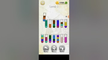 how to complete Advanced 6 Level Bottle sort puzzle game 2023