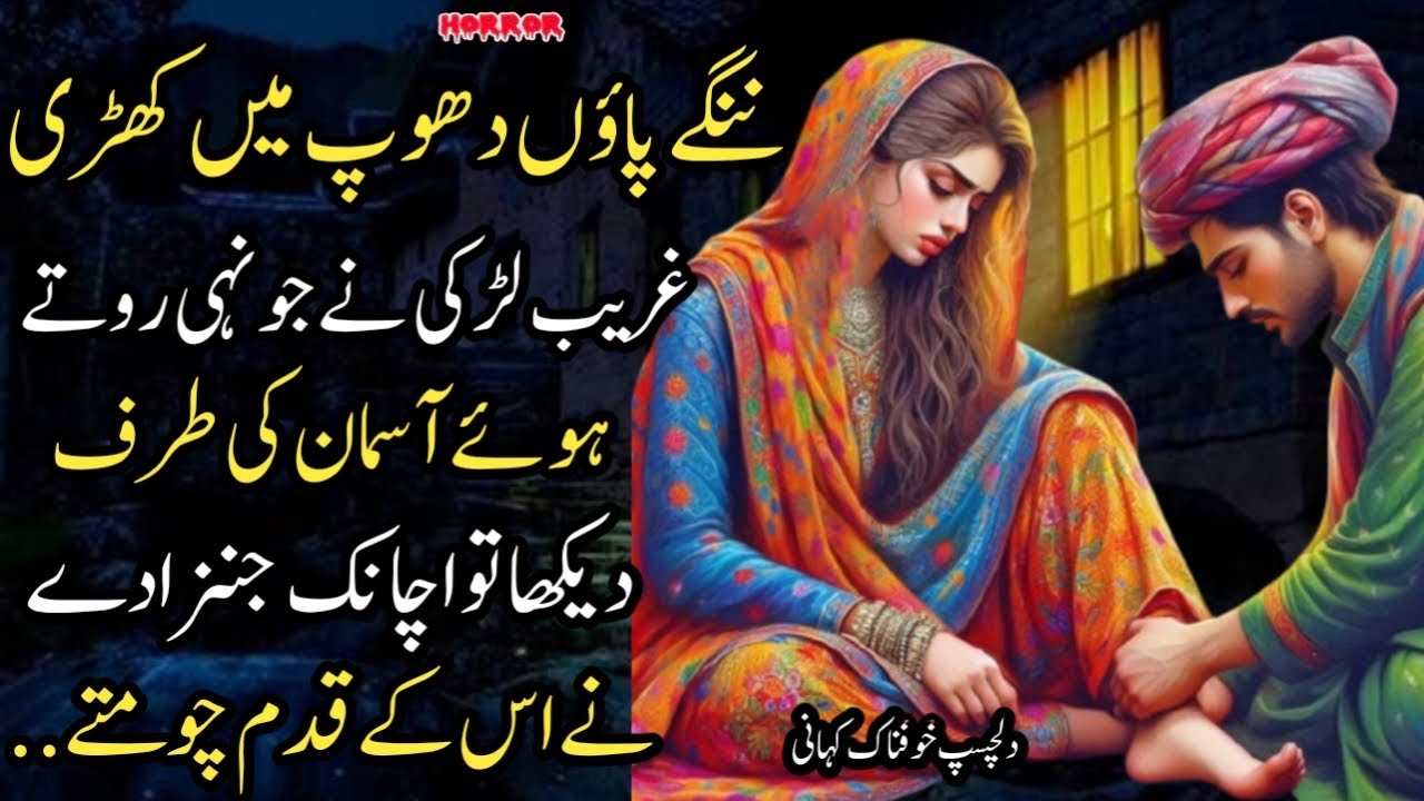 NANGE PAON DHOP ME KHADI GHAREEB LADKI NE JONHI ROTE HOE AASMAN DEKHA JINZADAY NE US KE QADAM CHOMTE