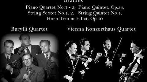 Brahms - Chamber Music, Barylli Quartet, Vienna Konzerthaus Quartet