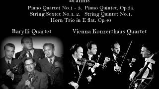 Brahms - Chamber Music, Barylli Quartet, Vienna Konzerthaus Quartet