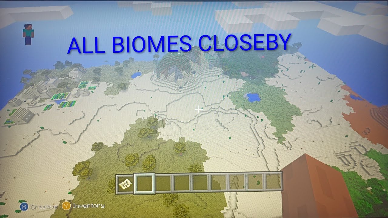ALL CONVENIENT BIOMES CLOSE TO SPAWN WITH BLACKSMITH SEED FOR MINECRAFT XBOX 360 TU36!