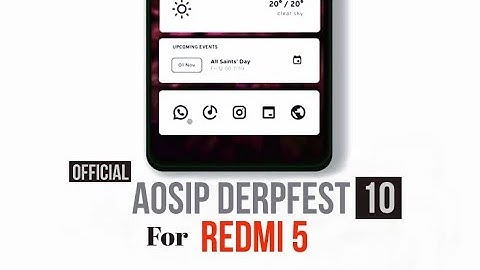 Install Official Derpfest 10 on Redmi 5 | Latest Android 10 Rom