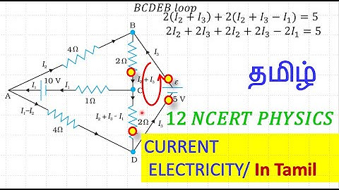 Determine the current in each branch of the /In Tamil/12 NCERT Physics/Current and Electricity