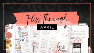 April Planner Flip Through :: My Completed Catch-All Planner After the Pen :: Happy Planner Setup