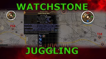 [Path of Exile] TRICK Your Atlas To Drop Higher Tier Maps! - Watchstone Juggling